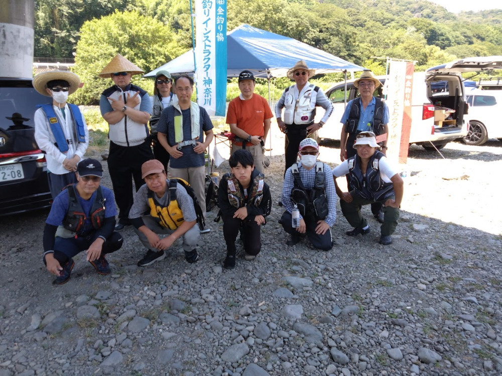 📸🎣（2023年）令和５年7月29日 (土) 初心者鮎釣り教室　中津川　八菅橋下の河原　