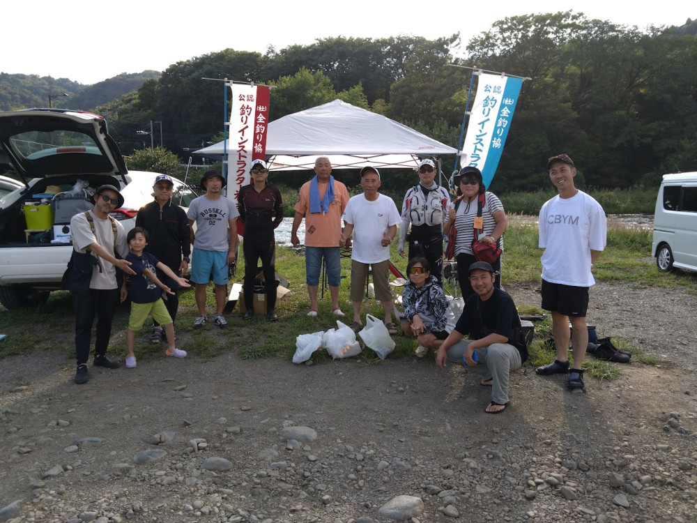 （2025年）令和7年９月２７日 (土) 初心者鮎釣り教室　＊中津川 八菅橋下の河原　ご覧ください　
