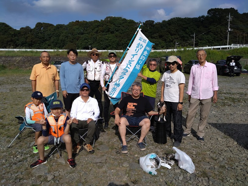 📸🎣(2023年)令和5年9月30日 (土) 初心者鮎釣り教室 中津川 八菅橋下の河原
